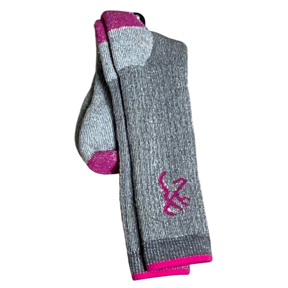 New Huntworth Wool Blend Socks Gray Winter Boot Gorpcore Cabin Outdoor Women 6-9 - Picture 1 of 4